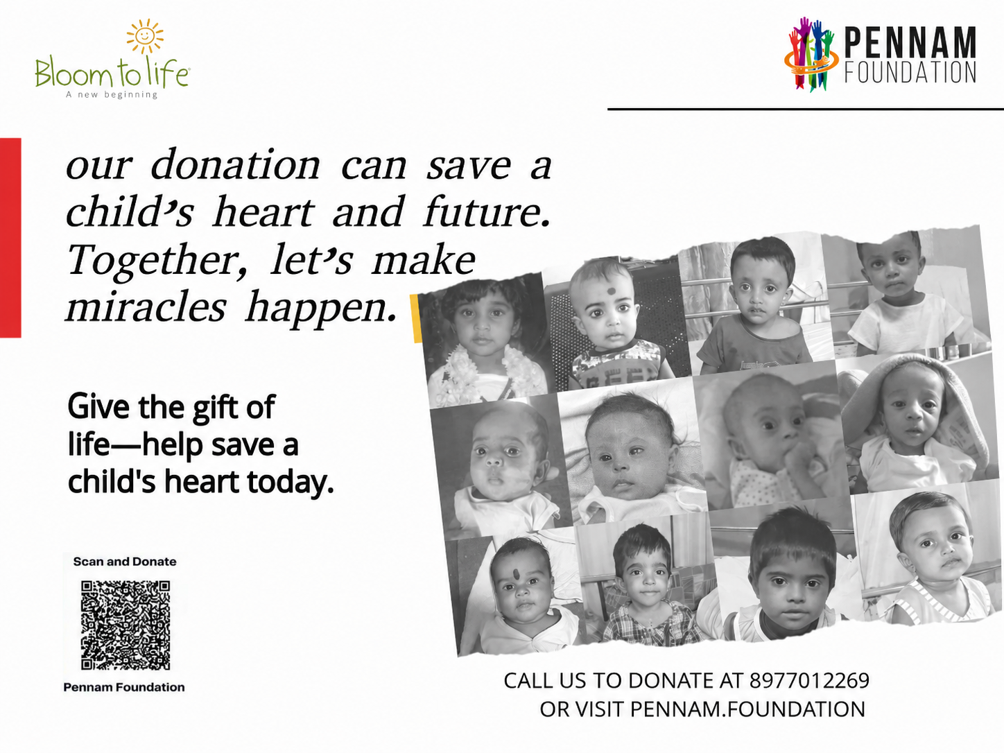Pennam Foundation and Bloom to Life: A Partnership for Saving Hearts